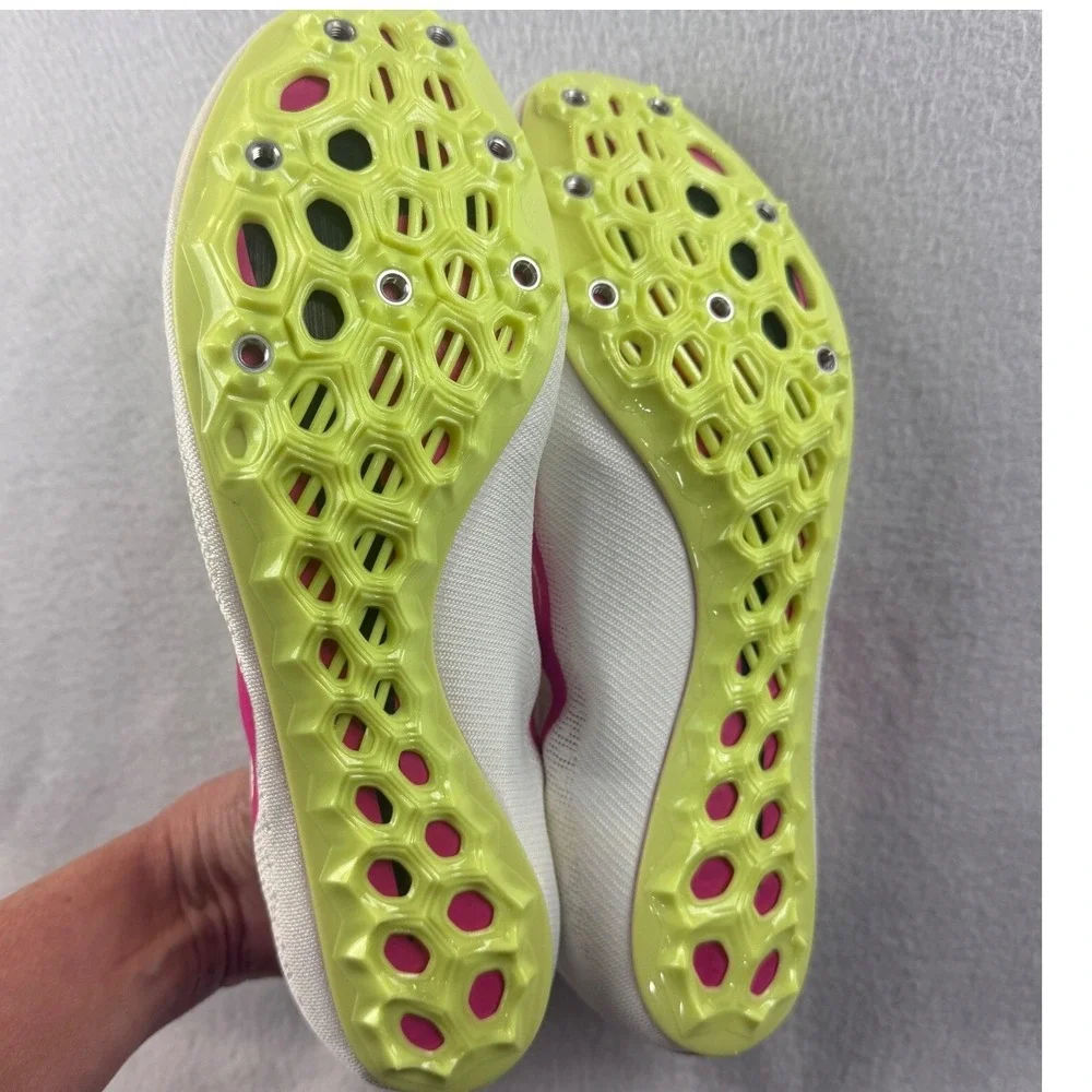 Nike ZOOM Fly Track and Field Sprinting‎ Spikes DR2741-100 White Pink Size 10